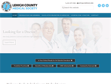 Tablet Screenshot of lcmedsoc.org